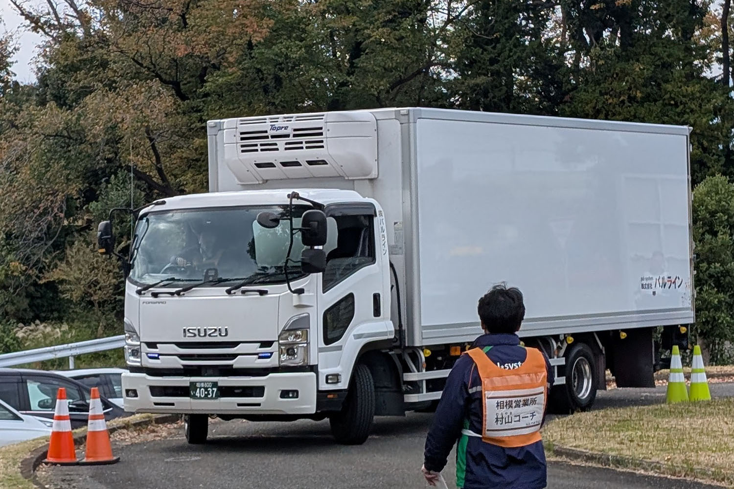 大型トラックドライバーが神業を披露するドライバーコンテストが熱かった