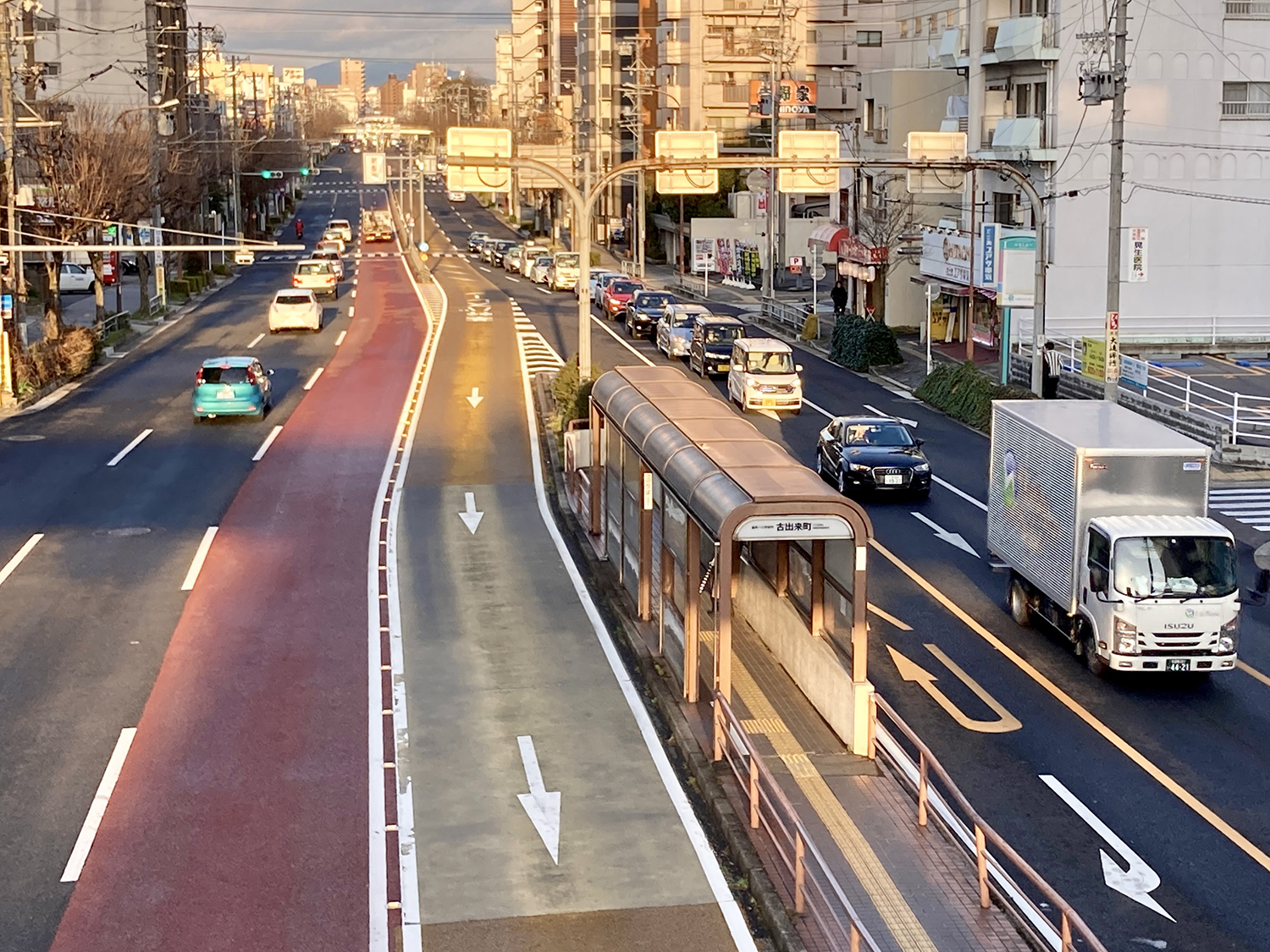 バス専用レーンのイメージ